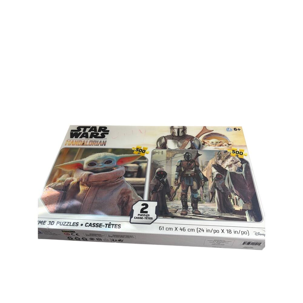 StarWars The Mandalorian 3 D Puzzles 2 in 1 New